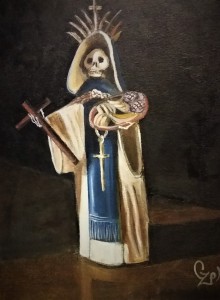 Nun with fresh bread